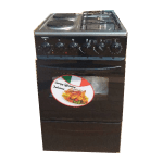 Globalstar Cooker General Two Gas + Two Electric Oven - Black