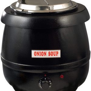 Electric Soup Warmer Stainless Steel Cover & Water Jacket With Ladle