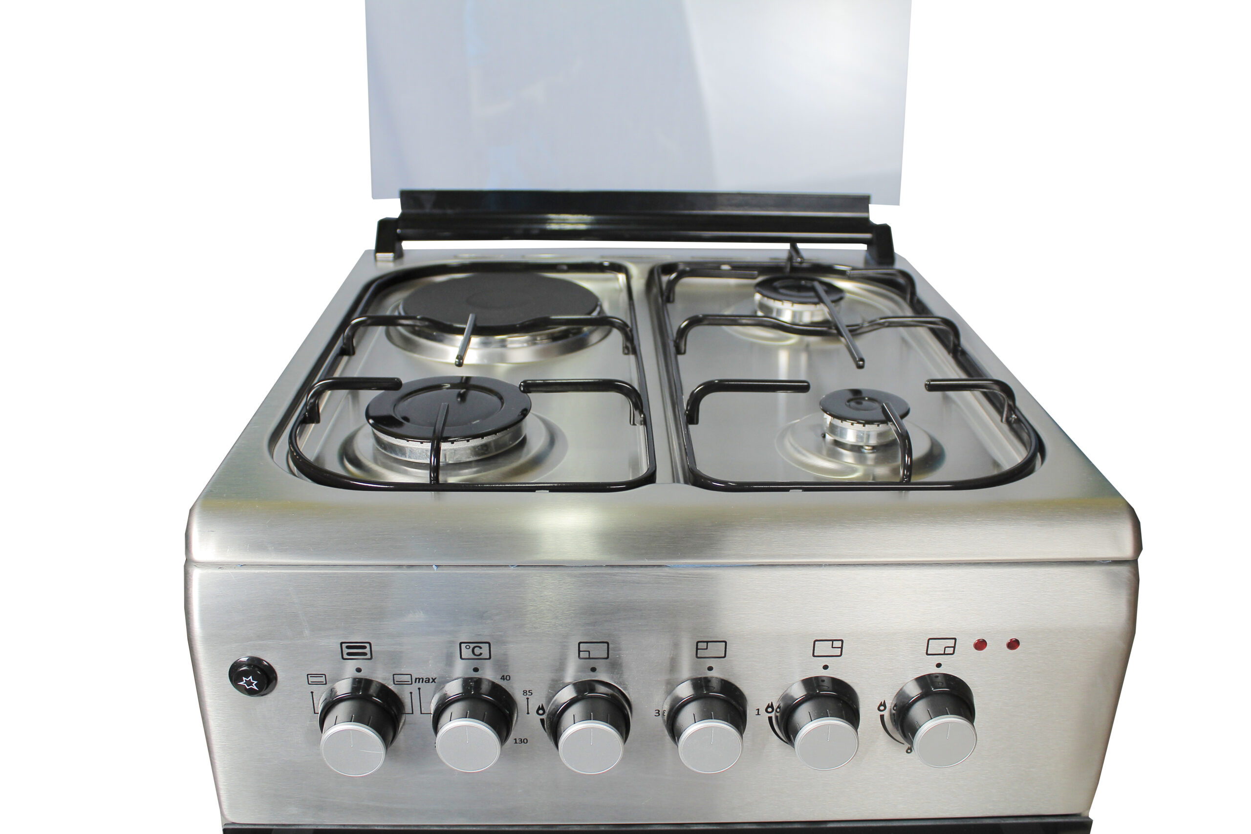 BlueFlame Cooker NL6031E 60x50cm 3gas burners +1 electric plate with electric oven, inox – stainless steel - Image 3