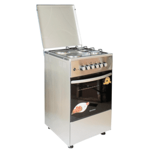 Blueflame Cooker C5022E – I 50x50cm 2gas burners and 2 electric plates, Stainless steel (Inox)