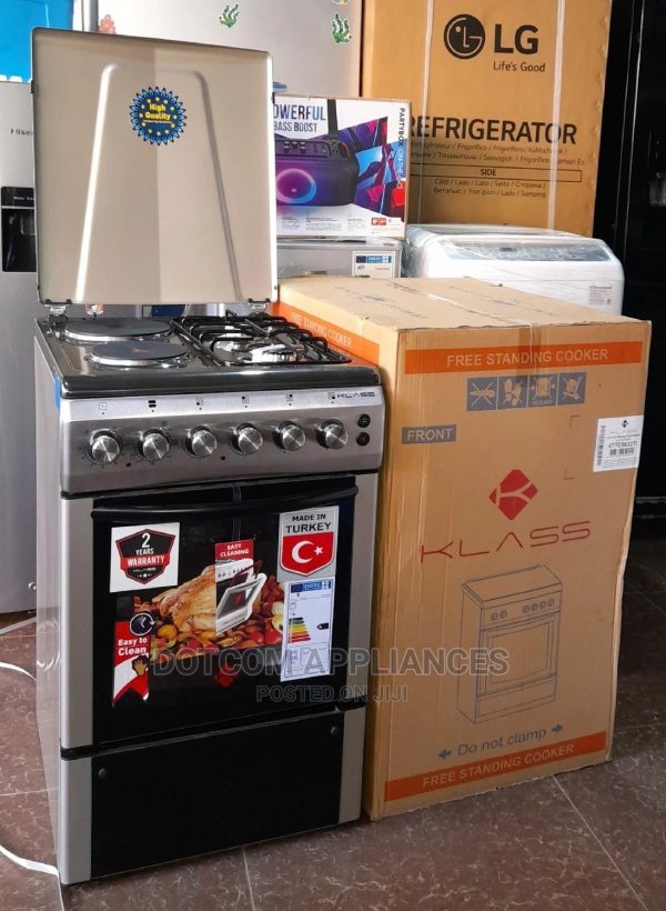 Klass 2Gas + 2Electric 50X60 Cooker With Electric Oven