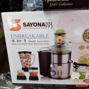 Sayona Unbreakable 4-in-1 Powerful Juicer Extractor