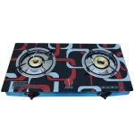 IQRA Double Burner Gas Stove Glass IQ-GS2BG