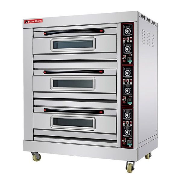 Commercial Baking Oven Triple Deck,  3 Deck 6 Trays Bakery Oven.