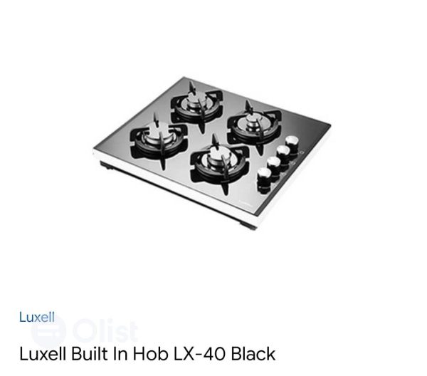 Luxell 4 Burner Glass Gas Cooker