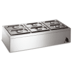 Bain Marie Stainless Steel 6 tanks