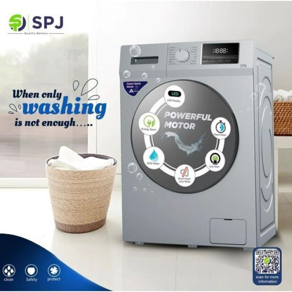 SPJ 8Kg Front Load Fully Automatic Washing Machine -Grey
