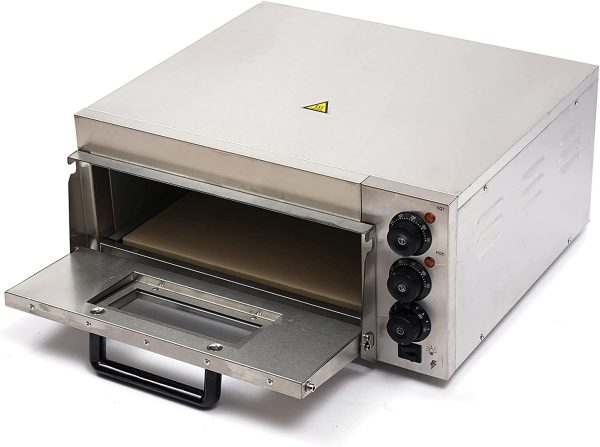 Commercial Pizza Oven Single Deck Stainless Steel Countertop Electric Pizza Oven Cooker