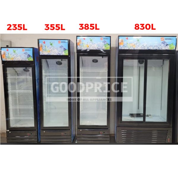 SAYONA 830L Double Slide Door Display Chillers/Refrigerators