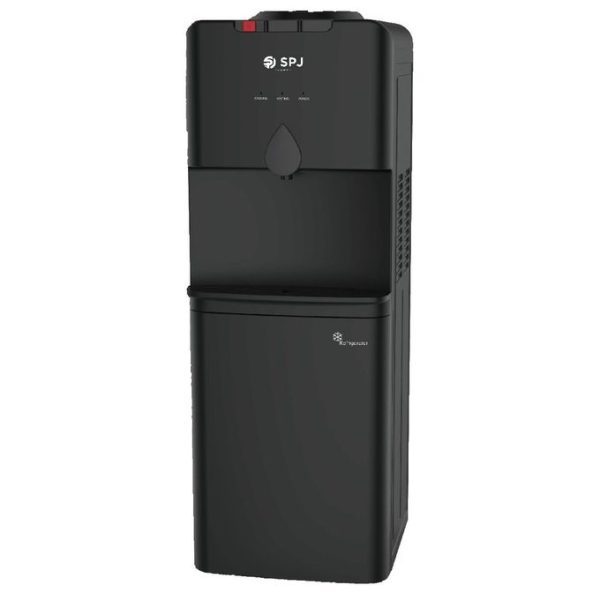 SPJ Hot & Cold Water Dispenser, Standing (with Storage Cabinet) - Black.