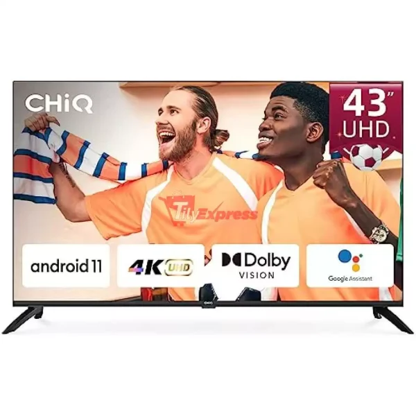 Chiq 43 Inch Frameless Smart Android HD LED TV.