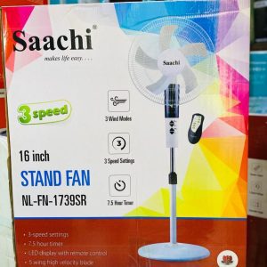 Saachi 16 Inch Stand Fan With Remote NL-FN-1739SR