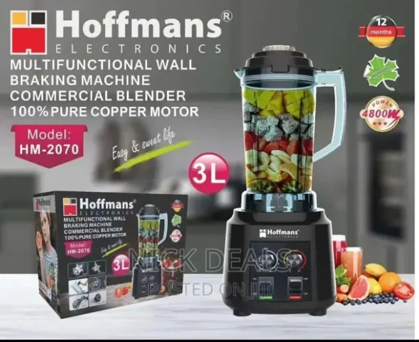 Hoffmans 3Litres Commercial Blender