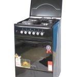 Blueflame Cooker C5022E – B 50x50cm 2 electric plates and 2 gas burners with electric oven black in color