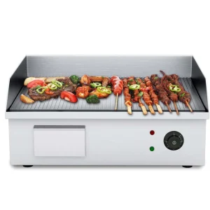Commercial CJK Electric Grooved Grill Griddle.