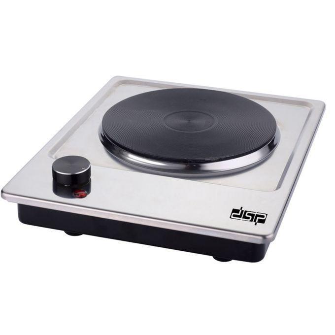 DSP Electric Cast-Iron Single Burner Hot Plate - Silver