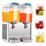 Double tank 18x2L commercial cold juice dispenser