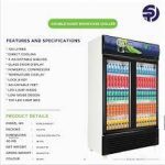 Spj double door fridge 830Litres  slide door