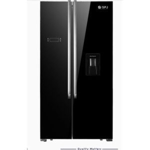 SPJ 699 Litres Side By Side Elegant French Door Refrigerator – Black