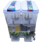 Snowhite Double Juice Dispenser 18x2Litres White