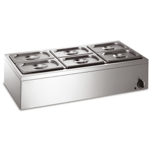 Bain marie 6 tanks stainless Steel