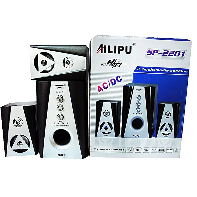 Ailipu SP-2282 – 2.1 Multimedia Sub Woofer AC/DC – Black