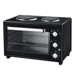 Smartec 38litres Electric Mini Oven With Hotplates JK38A02-H