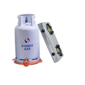 Stabex Gas 13kg & Double Burner Full Set